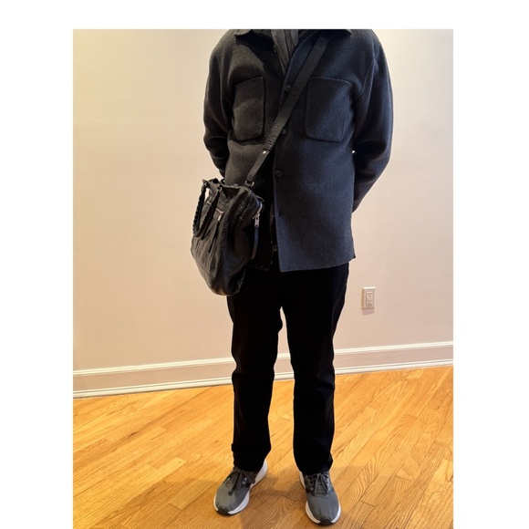 BALENCIAGA BLACK LAMBSKIN LEATHER - UNISEX WORK BAG - Picture 16 of 16